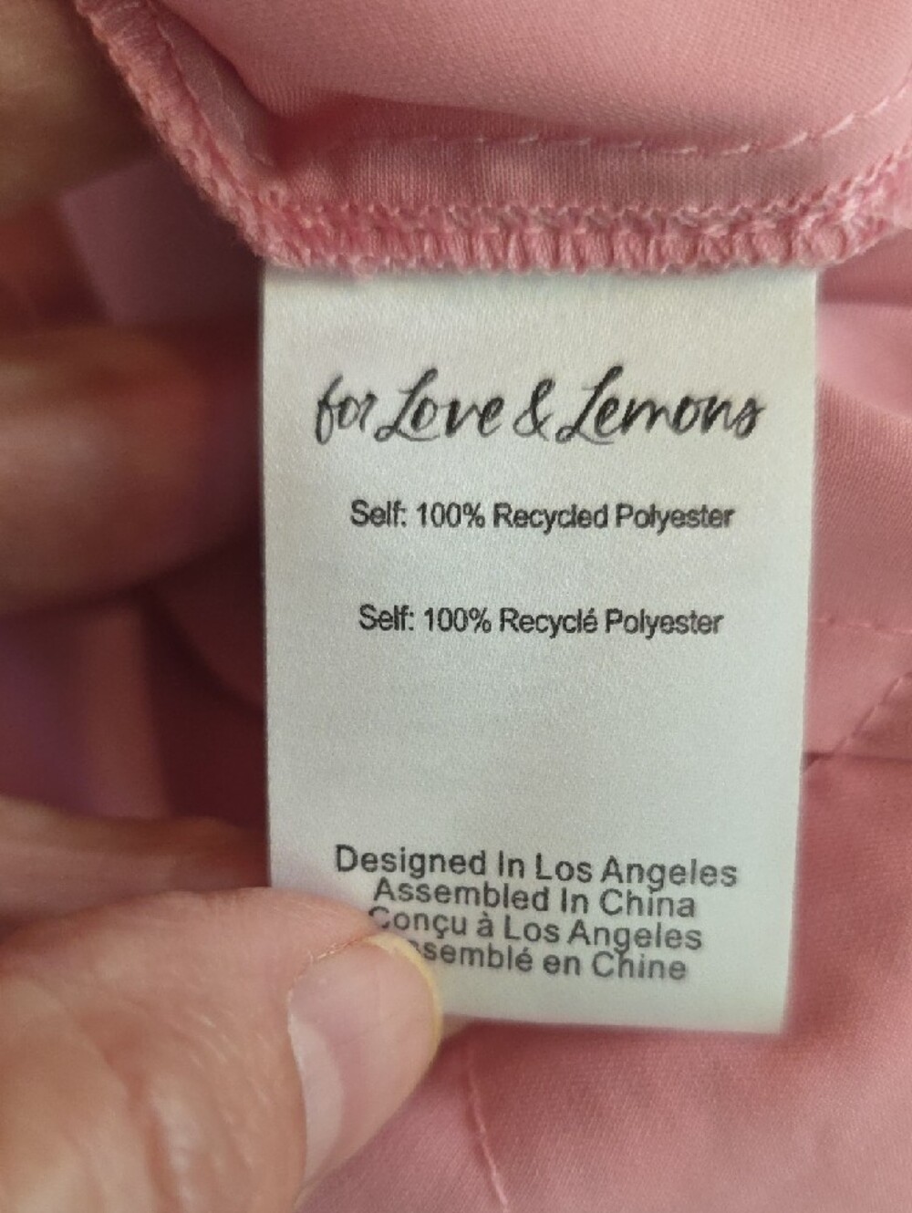 NEW $429 FOR LOVE AND LEMONS CLEMENCE PINK SATIN MAXI GOWN DRESS SIZE L - Picture 16 of 16